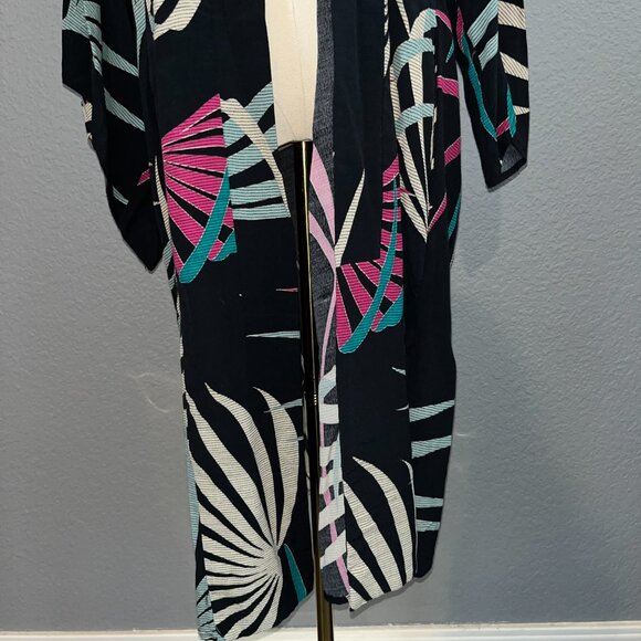 ANTHROPOLOGIE MAEVE KIRA TROPICAL PRINT KIMONO JACKET - SIZE SMALL / EXTRA SMALL - Picture 4 of 14